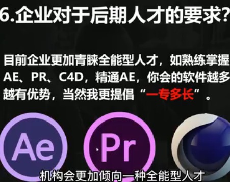 后期制作人才要求