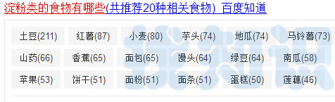 吃含淀粉多的面条面包